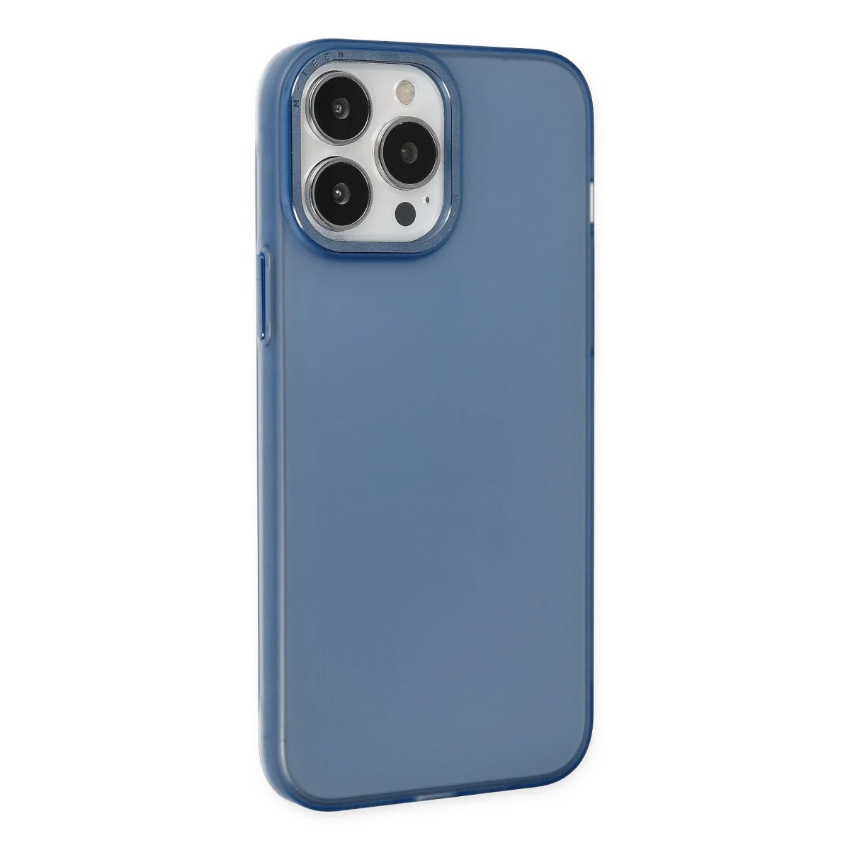Apple İphone 14 Pro Kılıf Modos Metal Kapak - Lacivert görsel 2