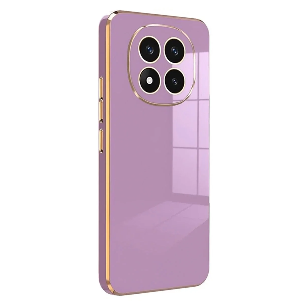 Xiao Red Note 14 Pro 4G Kılıf Volet Silikon - Mor görsel 3