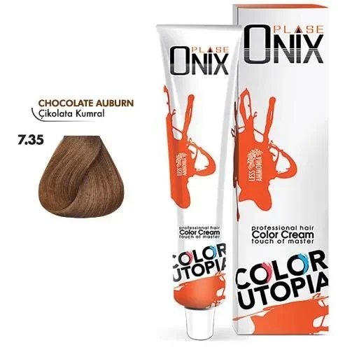 Tüp Saç Boyası 60 ml Profesyonel Krem Boya - 7/35 Çikolata Kumral