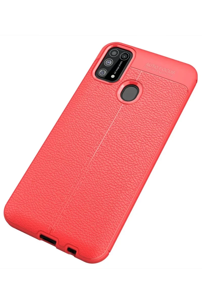 Samsung Galaxy M31 Kılıf Auto Focus Kapak - Kırmızı görsel 2