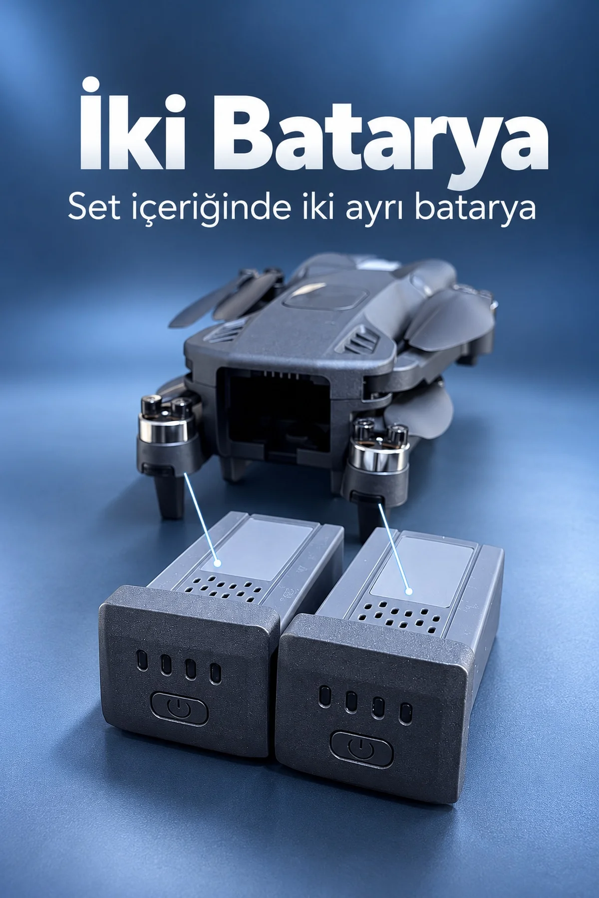Kameralı Drone Katlanır Gövde ve Yedek Pervane Seti görsel 3
