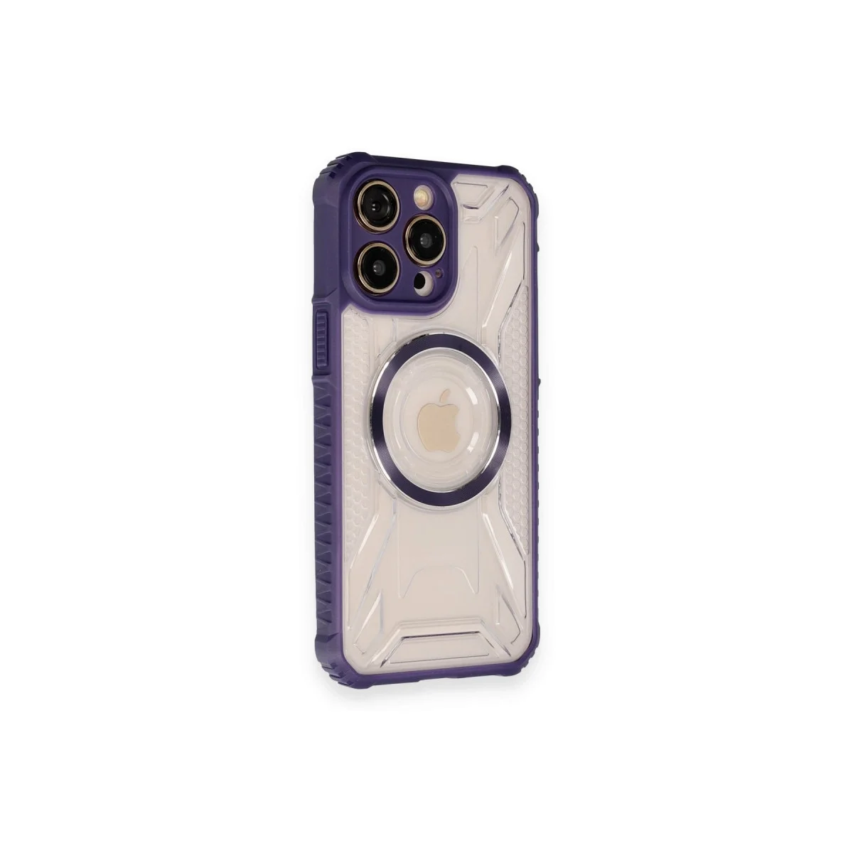 Apple İphone 12 Pro Max Kılıf Prag Magneticsafe Kapak - Derin Mor görsel 2