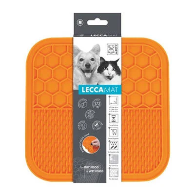 Lecca Kedi ve Köpekler İçin Yavaş Beslenme Ödül Matı Medium Turuncu 21x21 Cm