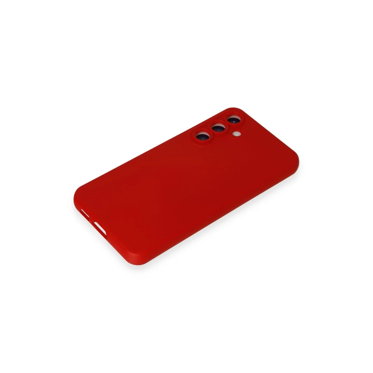 Samsung Galaxy S23 Fe Kılıf Nano İçi Kadife Silikon - Kırmızı görsel 4
