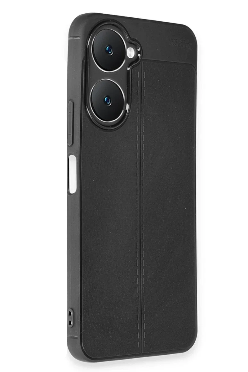Vivo Y18 Kılıf Auto Focus Kapak - Siyah görsel 3