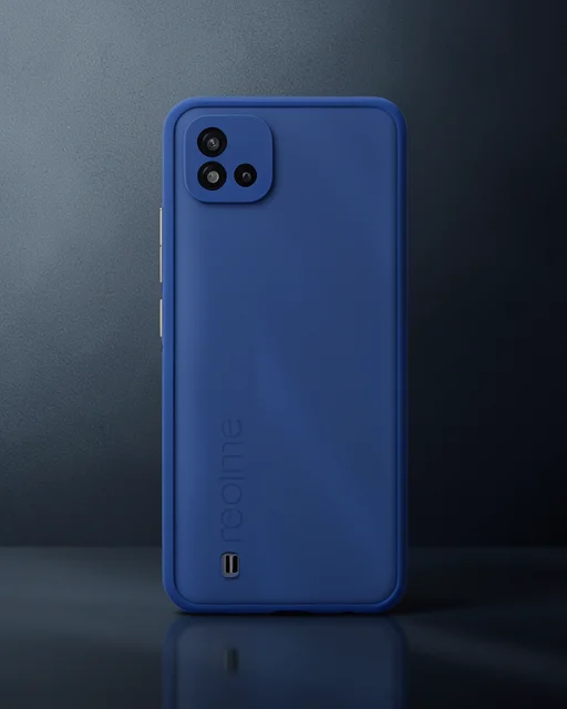 Realme C11 2021 Kılıf Montreal Silikon Kapak - Lacivert