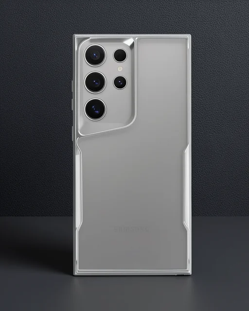 Samsung Galaxy S24 Ultra Kılıf Boyi Silikon Kapak - Gümüş