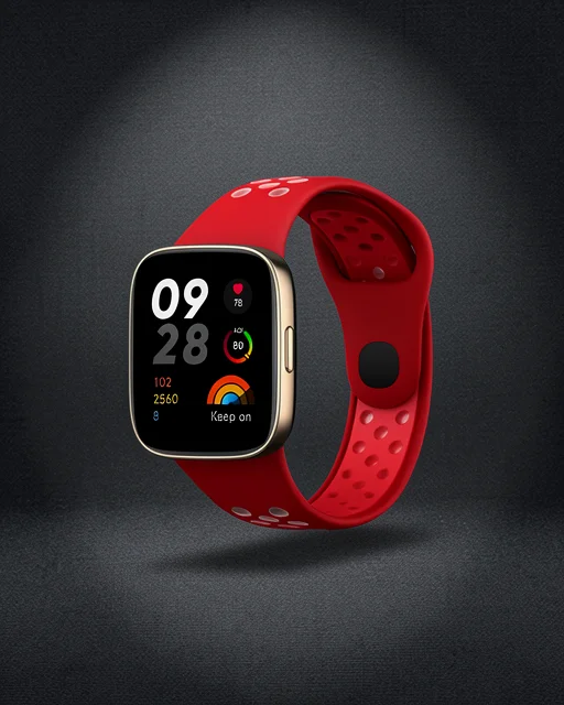 Xiaomi Redmi Watch 3 Spor Delikli Kordon (saat Değildir) - Gri-beyaz