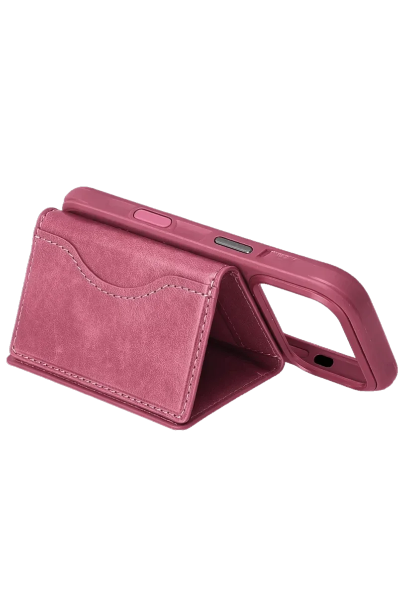 Joko Tema Magsafe Deri Kartlık - Pembe görsel 2
