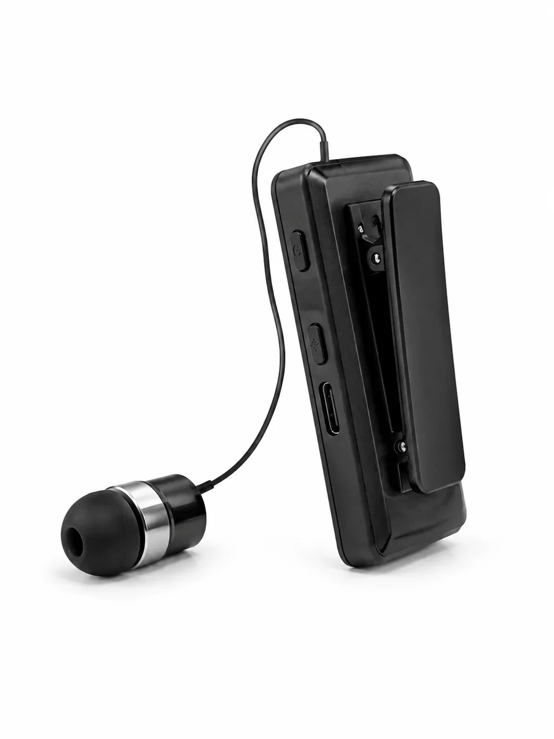 Tek Kulaklıklı Bluetooth Kulaklık Klipsli ni Taşınabilir Müzik ve Görüşme Cihazı görsel 4