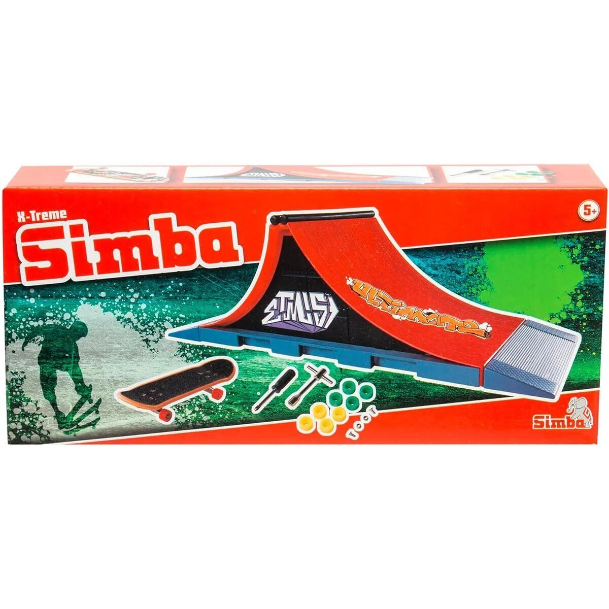 103304654 Finger Skateboard Ramp Ultimateramp 27x10x9cm skateboard 8 spare görsel 6