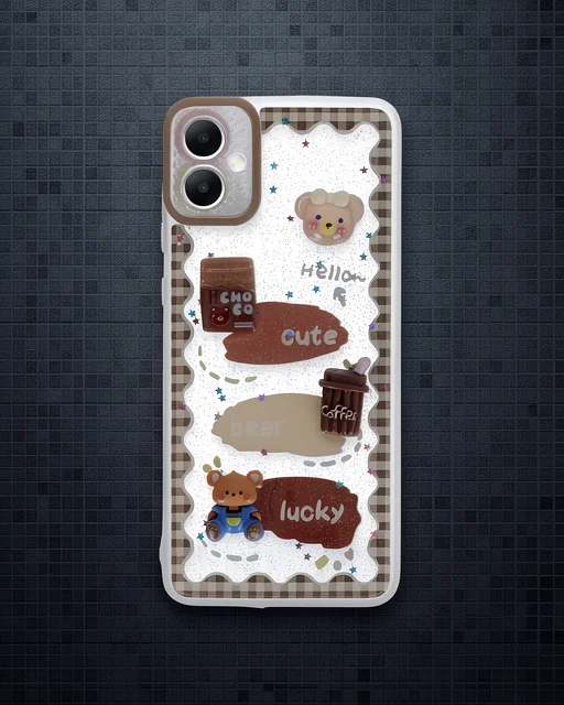 Samsung Galaxy A05 Kılıf Sweet Desenli Silikon Kapak - Şeffaf