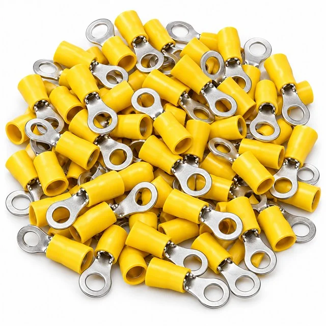 PM-39080 4-6mm2 Kesit 26x8x9mm Soket Sarı İzoleli Kablo Pabucu (100’lü Paket) görsel 3