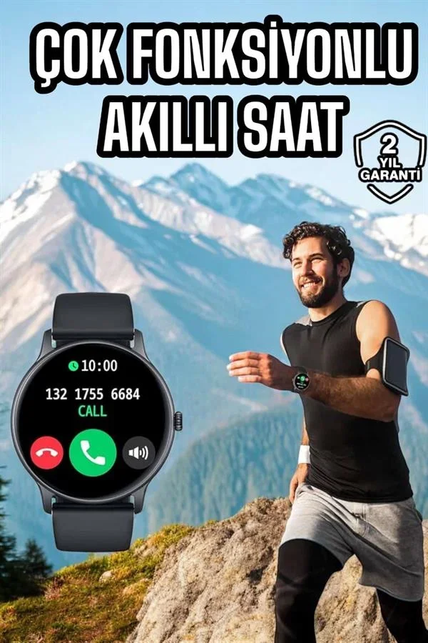 Akıllı Saat Çok Fonksiyonlu Sesli Görüşme NFC Uyumlu Amoled Ekran Yeni Nesil görsel 2