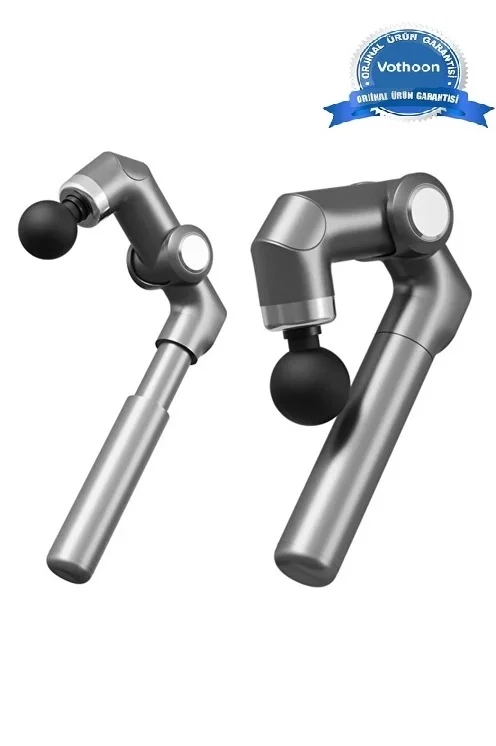 Uzun Saplı Masaj Tabancası Derin Doku Kas Masaj Aleti 6 Başlıklı Şarjlı Profesyonel 6 Kademe