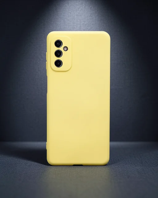Samsung Galaxy M52 5g Kılıf Nano İçi Kadife Silikon - Sarı