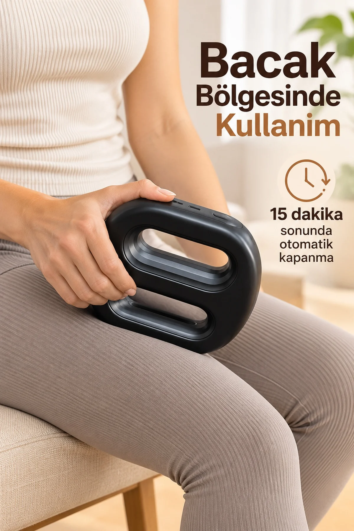 Sabit Frekans ve Otomatik Modlu Isıtmalı Masaj Aleti görsel 3