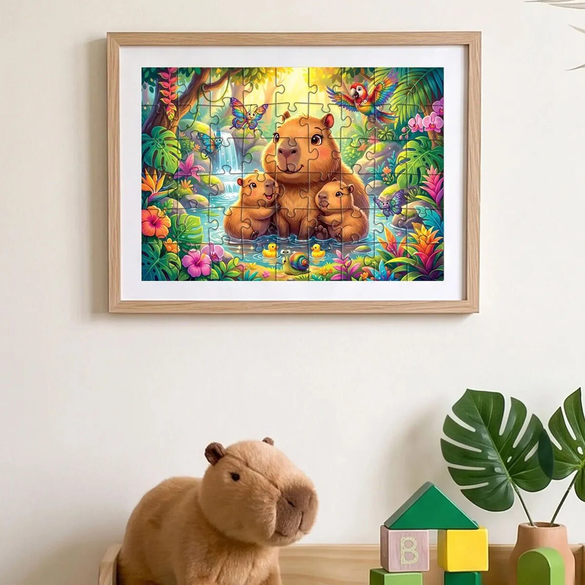 31758 Kapibara Family 50 Parça Puzzle görsel 3