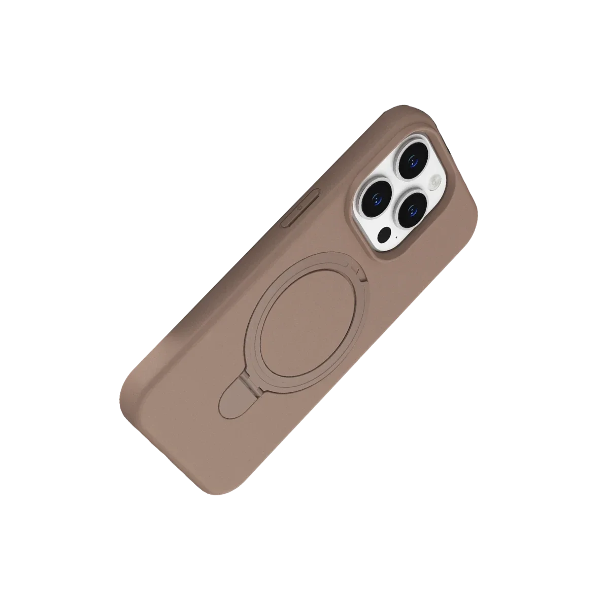 Apple iPhone 15 Pro Max Regal Magsafe Standlı Kapak - Çöl Titanyum görsel 3