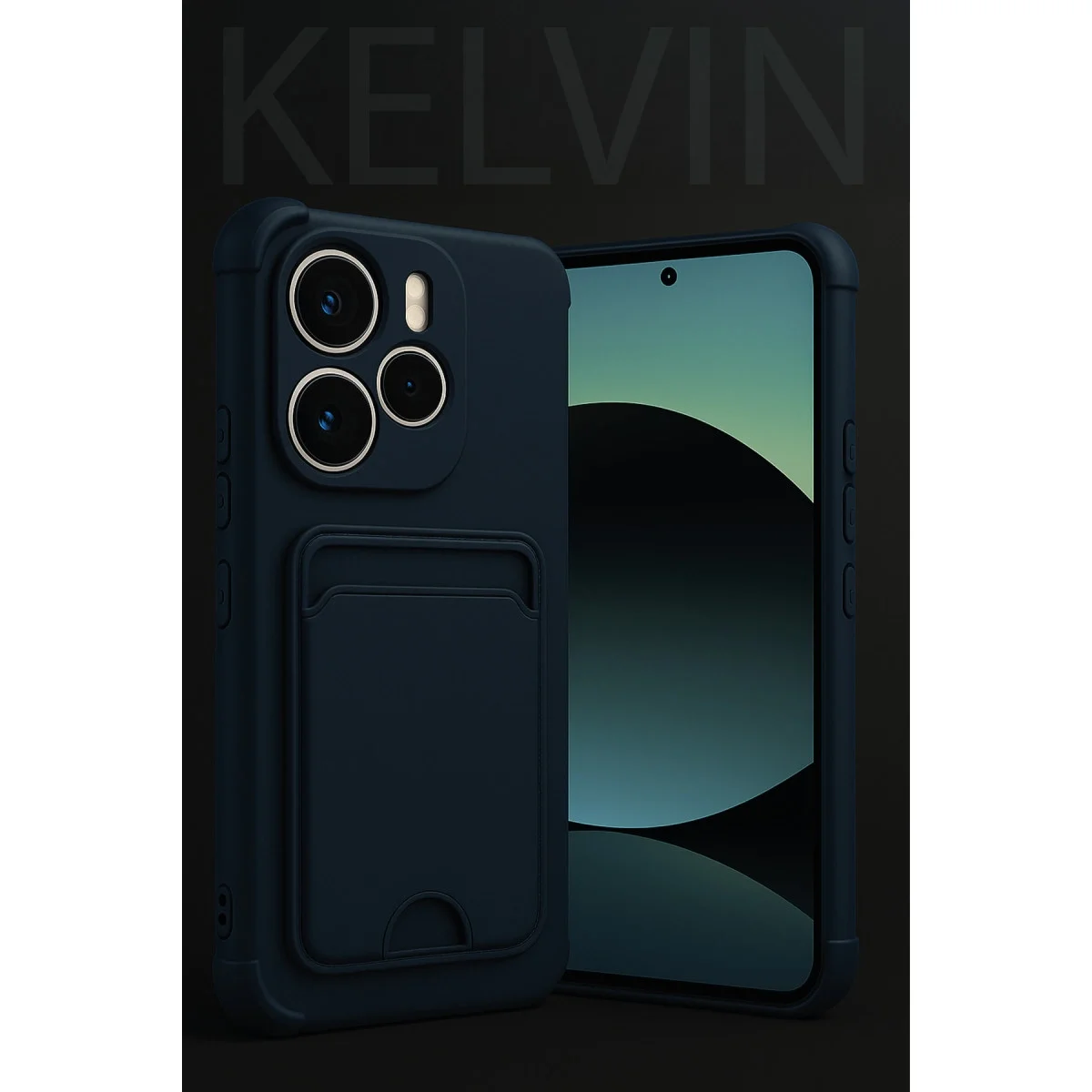 Xiaomi Redmi Note 14 4g Kelvin Kartvizitli Silikon - Siyah görsel 2