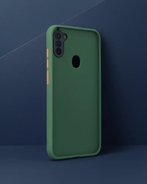 Samsung Galaxy A11 Kılıf Montreal Silikon Kapak - Yeşil