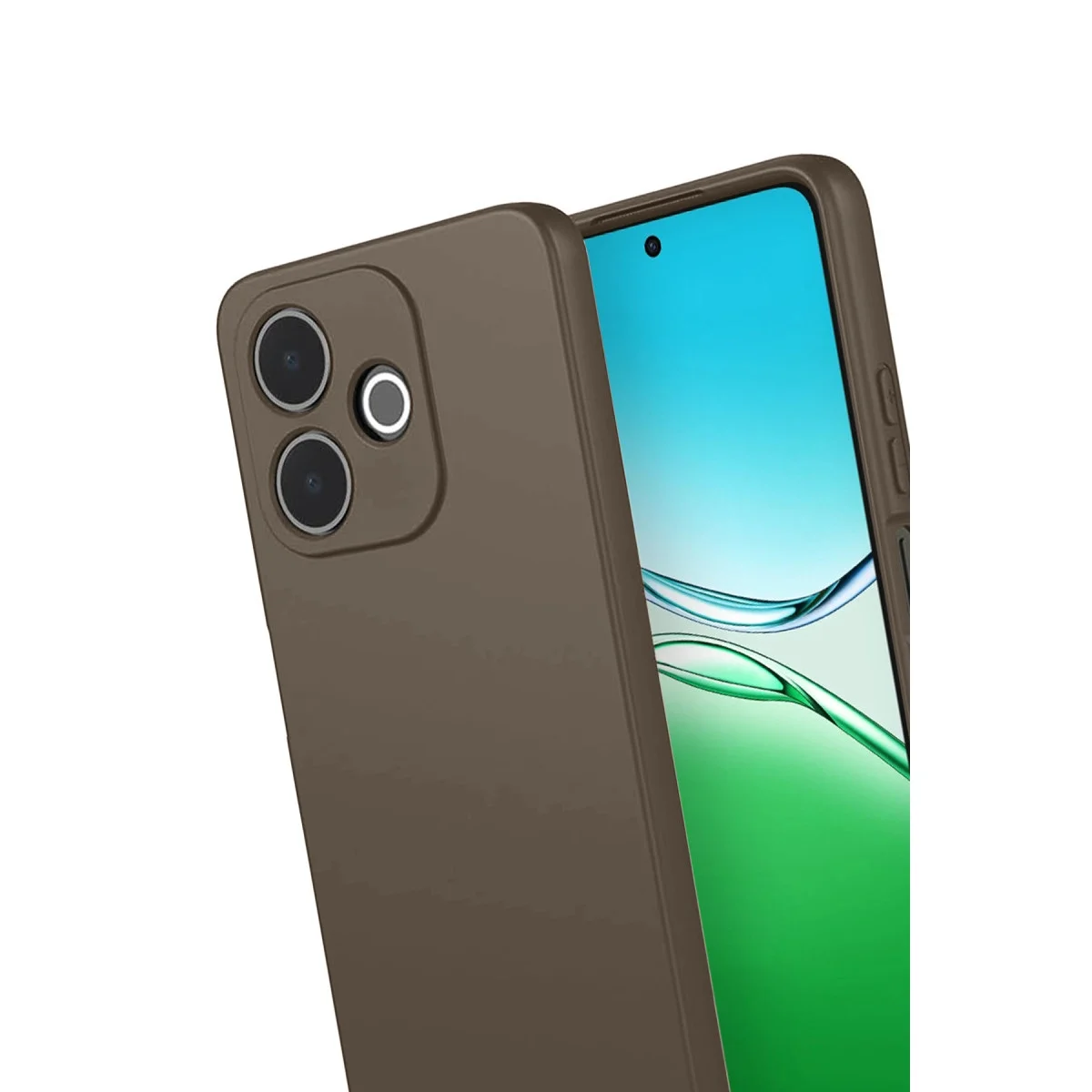 Oppo A5 Pro 4g First Silikon - Kahverengi görsel 3