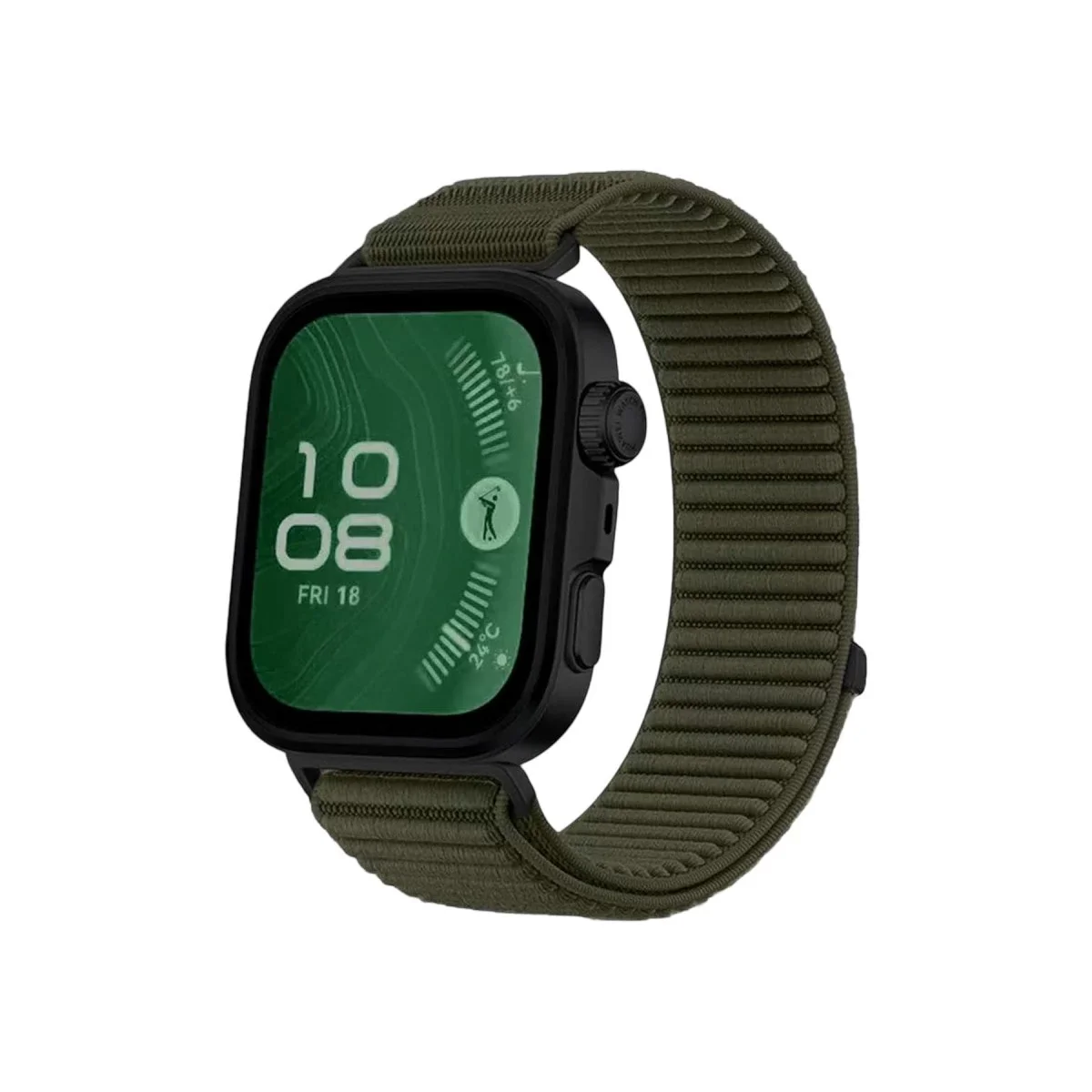 Huawei Fit 4 Braid Kordon - Koyu Yeşil görsel 3