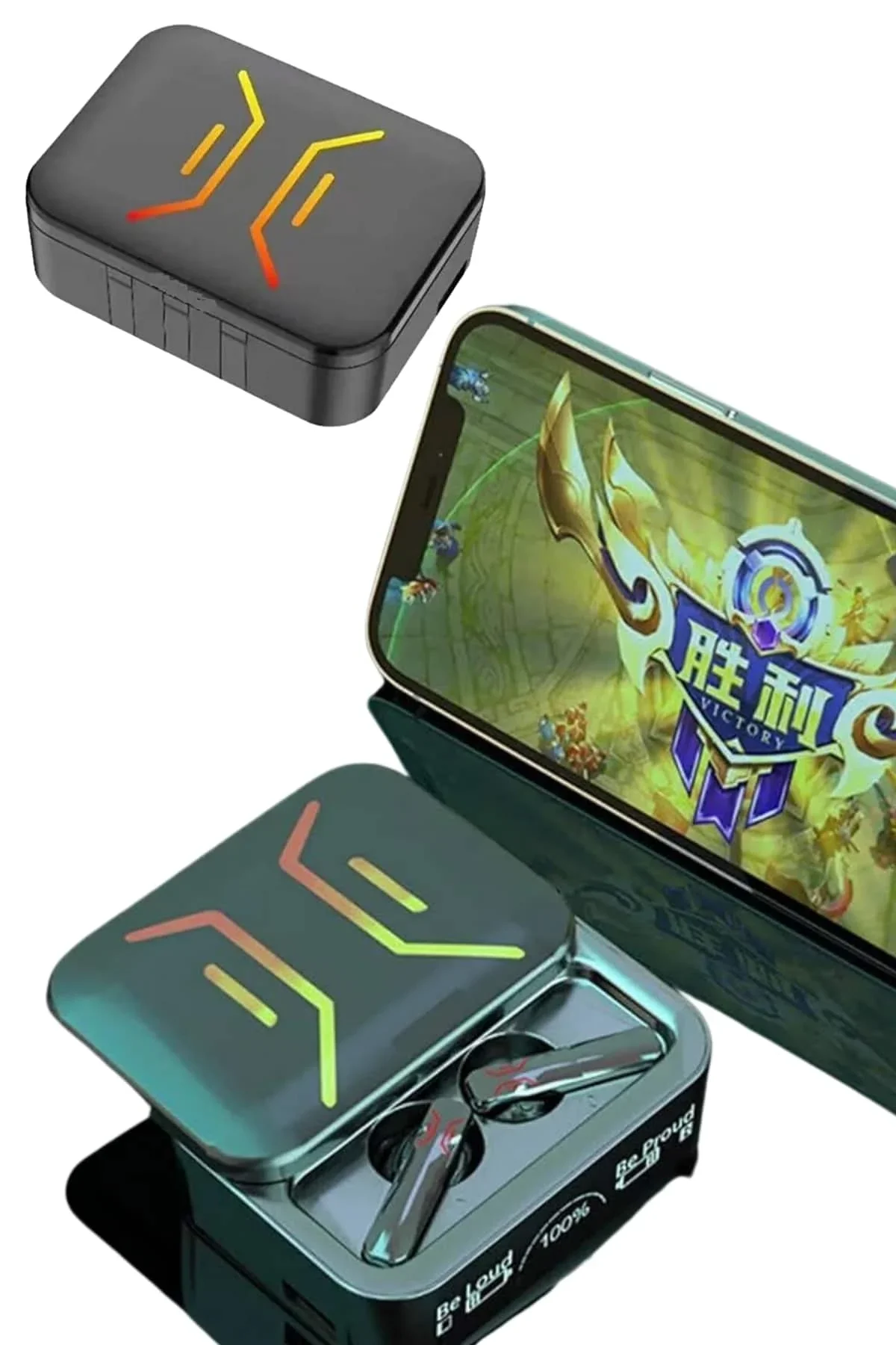 Gang Bluetooth Kulaklık Dahili Powerbank Kablolu Düşük Gecikmeli Bluetooth 5.2 görsel 5