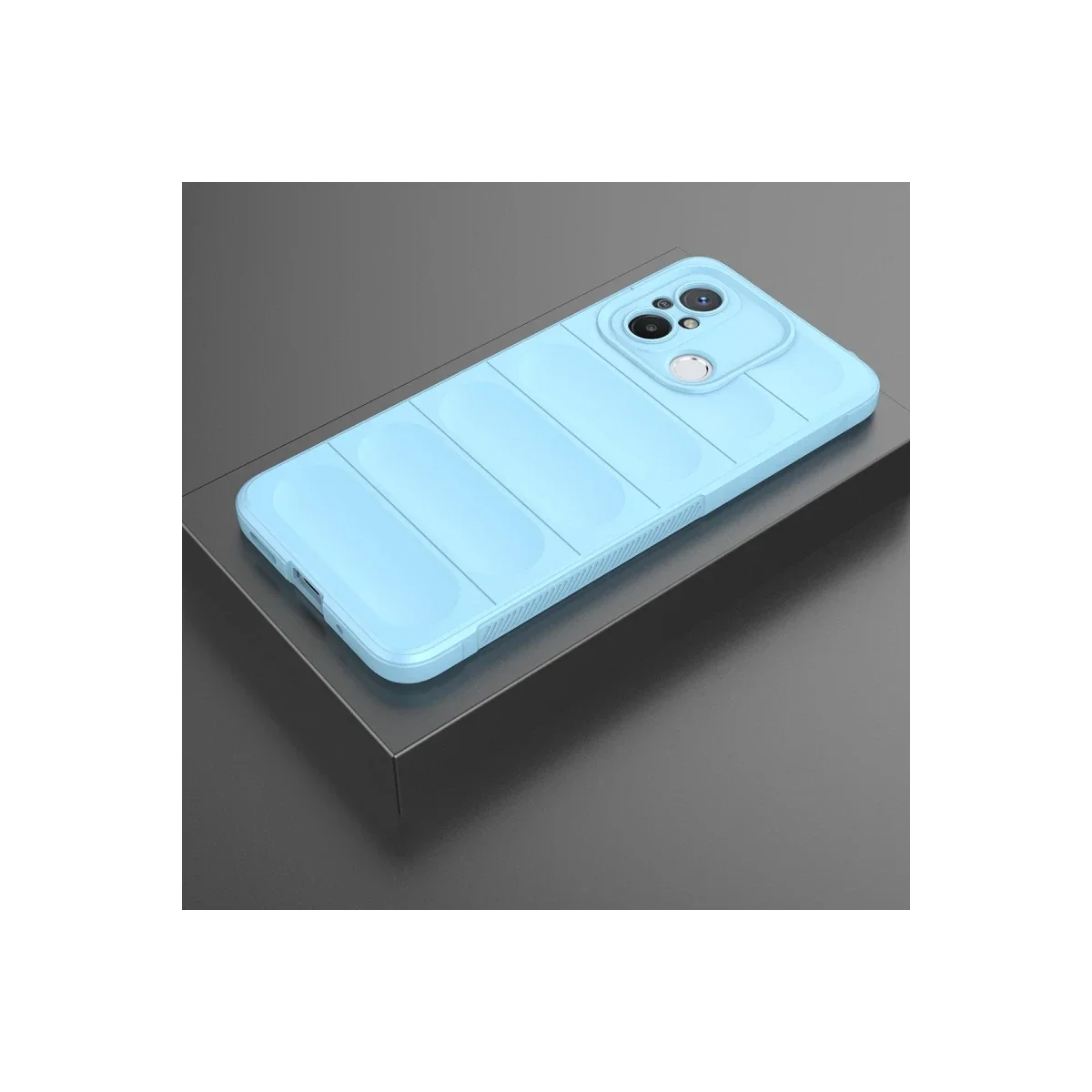 Xiaomi Redmi 12C Kılıf Optimum Silikon - Sky Blue görsel 3