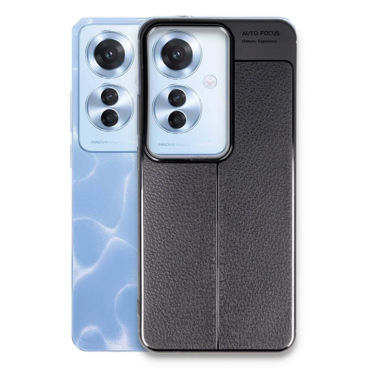 Oppo Reno 11f Kılıf Auto Focus Kapak - Siyah görsel 2