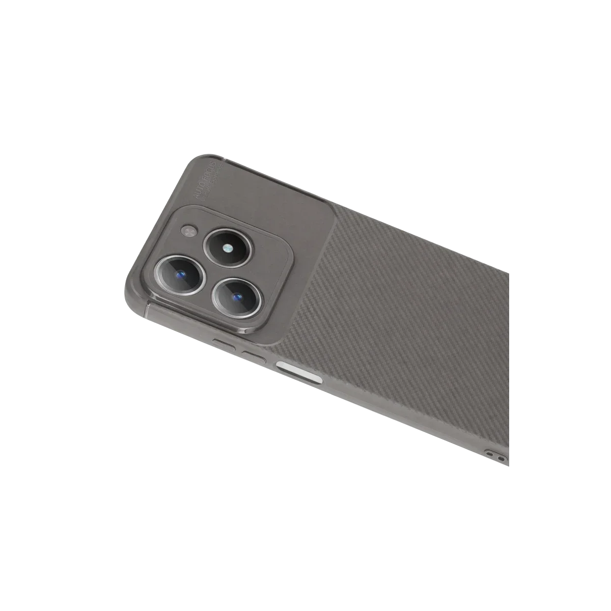 Realme C61 Kılıf Auto Focus Karbon Kapak - Gri görsel 2