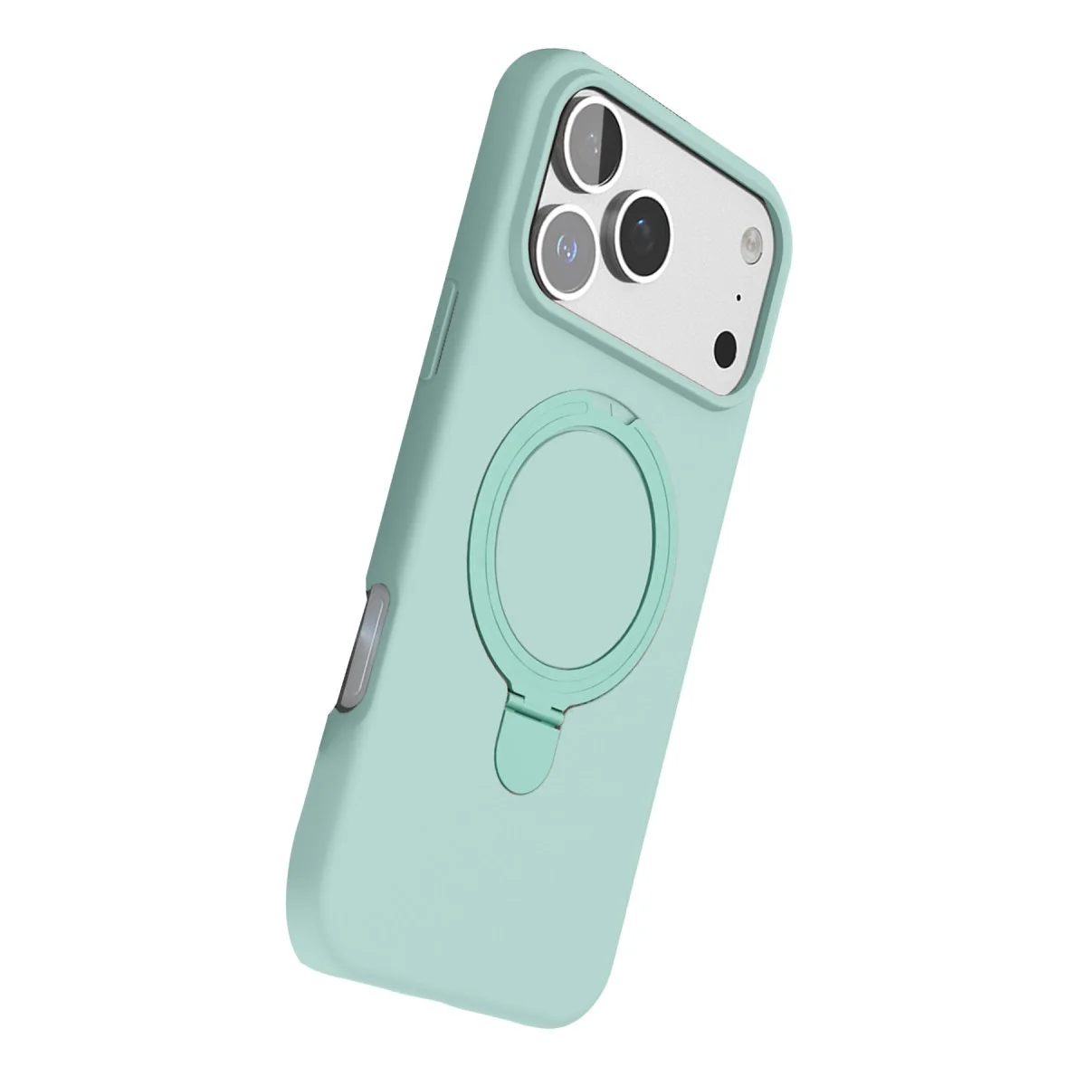 Apple İphone 17 Pro Regal Magsafe Standlı Kapak - Su Yeşili görsel 4