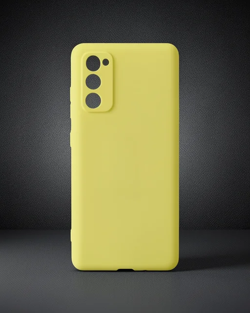 Samsung Galaxy S20 Fe Kılıf Nano İçi Kadife Silikon - Sarı