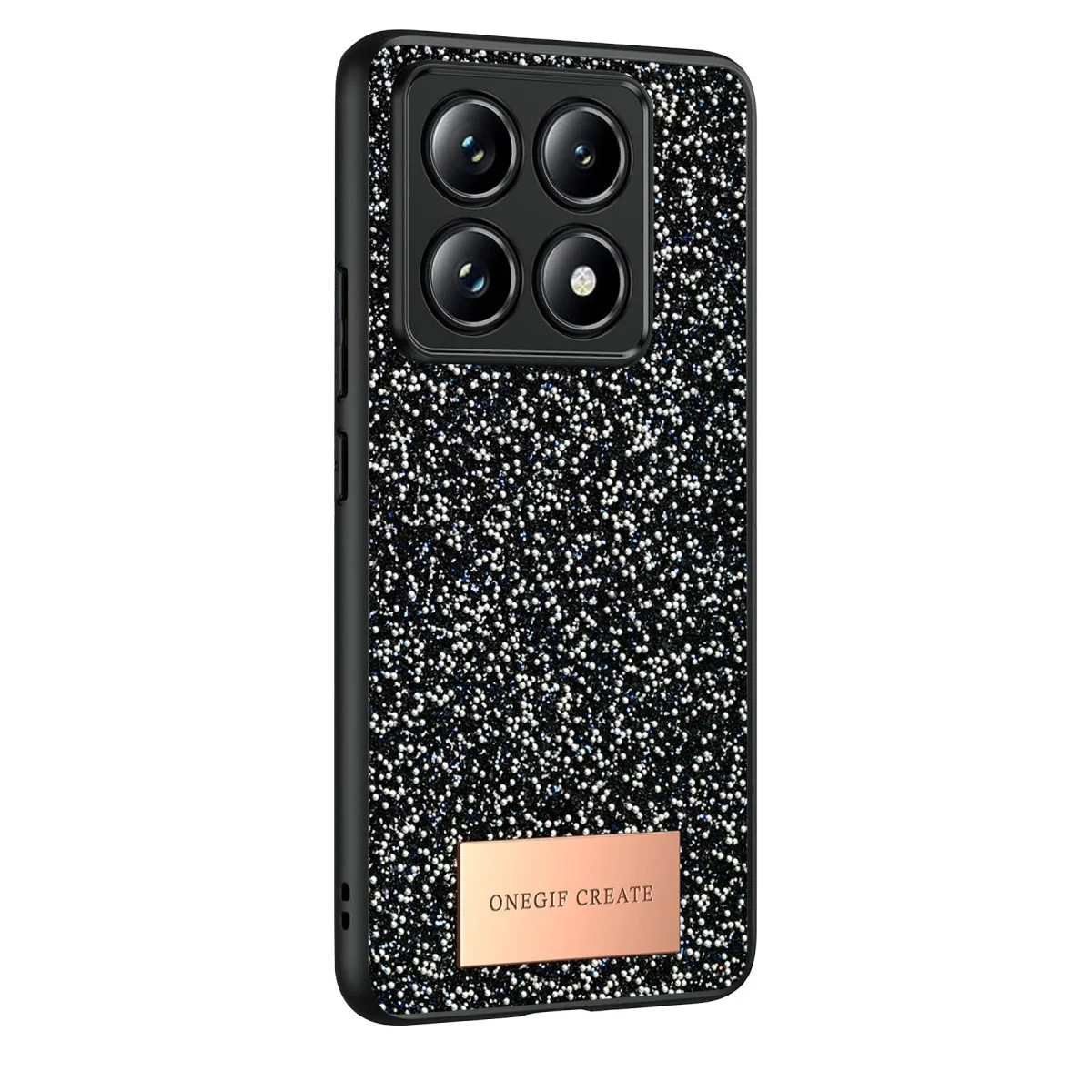 Onegif Xiao 14t Pro Bright Simli Kapak - Siyah görsel 2