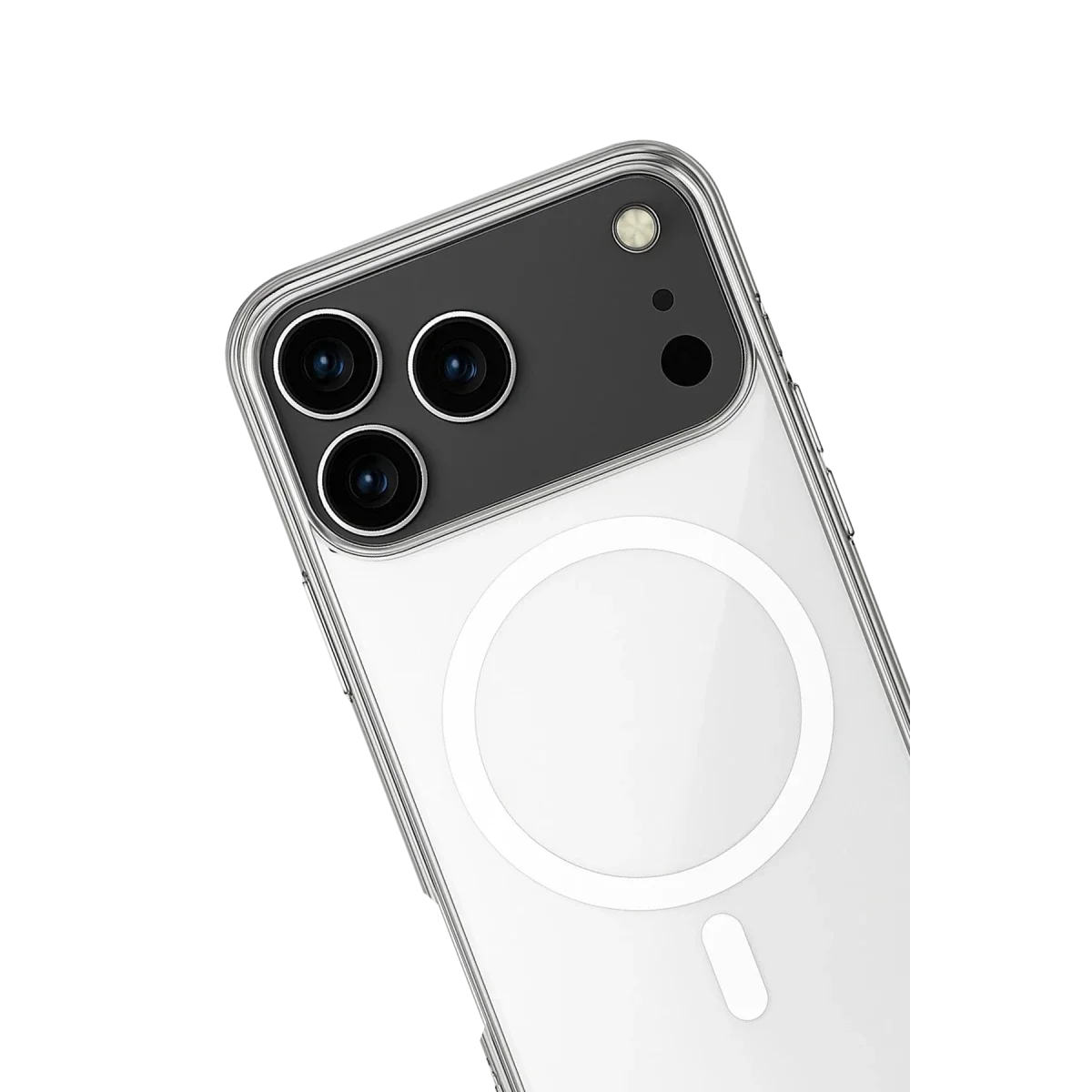 Apple iPhone 17 Pro Kılıf Magneticsafe Şeffaf Silikon - Şeffaf görsel 2