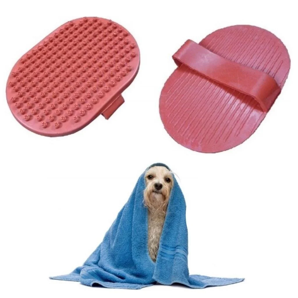 Ergonomik Masajlı Evcil Hayvan Kedi Köpek Yıkama Fırçası Aparatı görsel 2