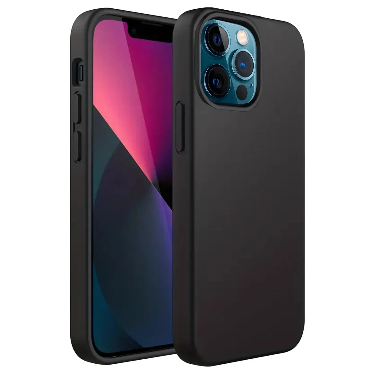 Apple İphone 12 Pro Kılıf First Silikon - Siyah görsel 3