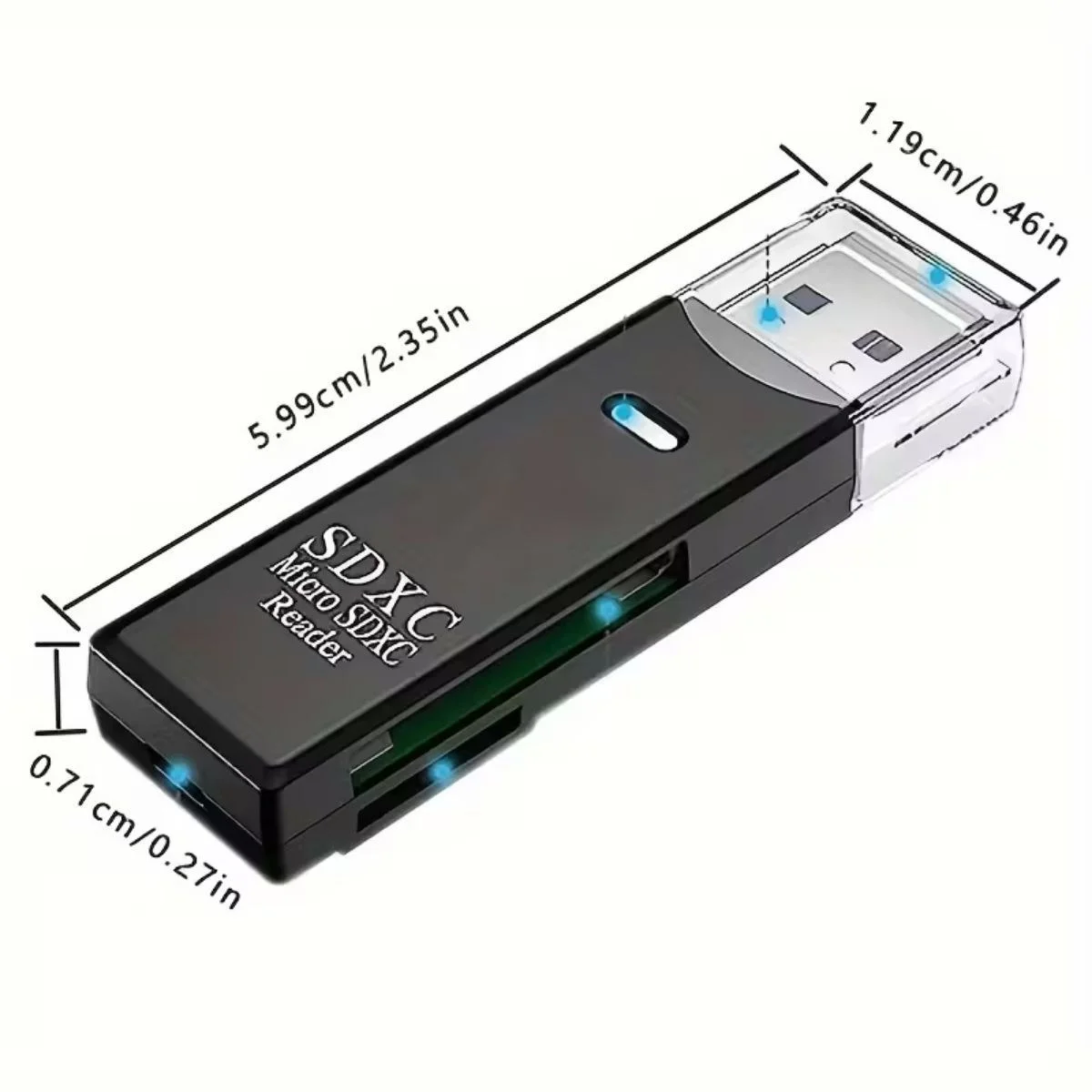 2in1 Usb 3.0 cro Sd Hafıza Kartı - Tf Kart Okuyucu Hub Adaptör Veri Aktarıcı görsel 5