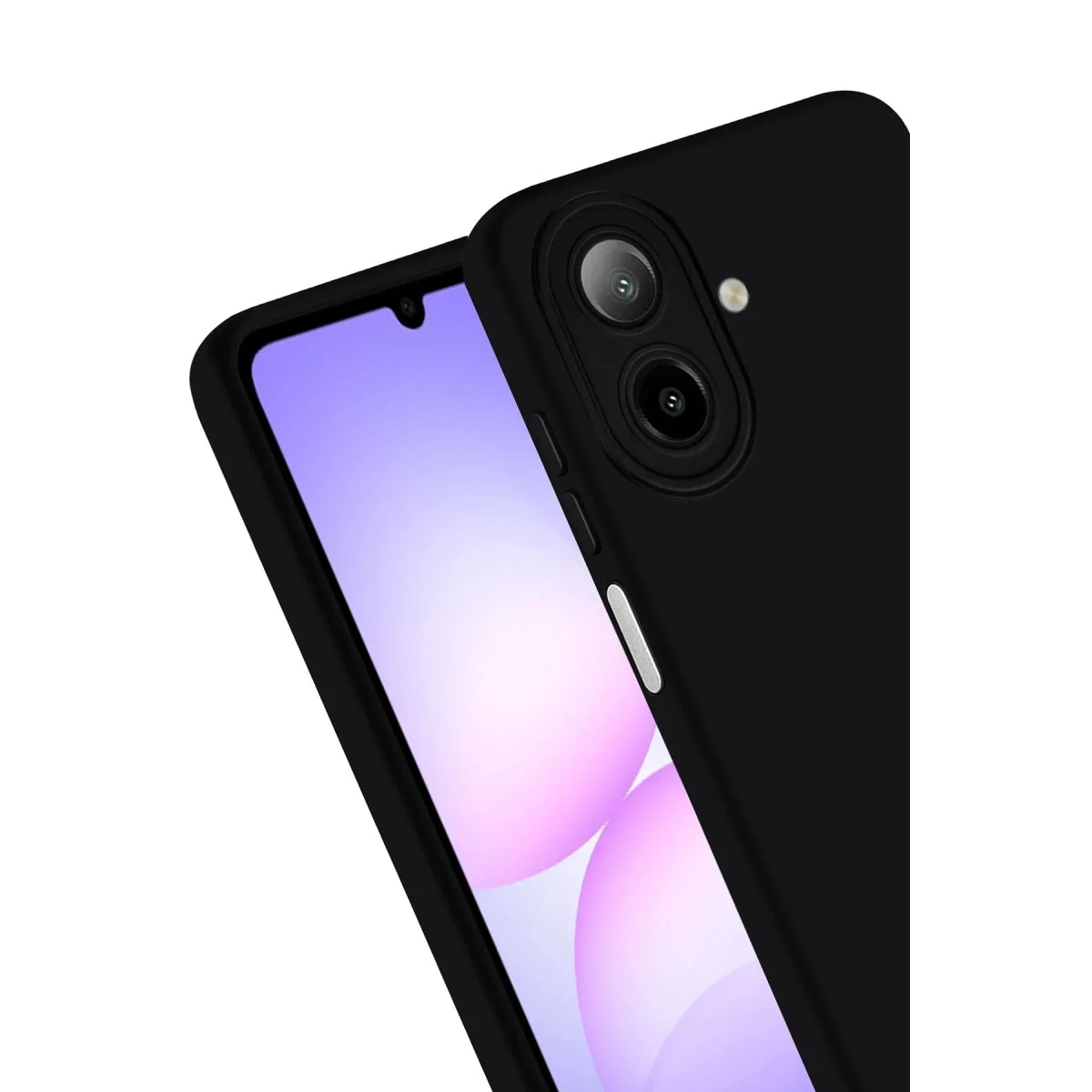 Samsung Galaxy A07 4g First Silikon - Siyah görsel 4