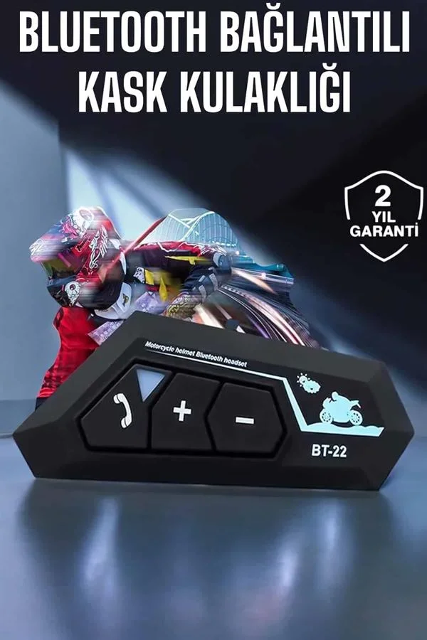 Kask Kulaklık Bluetooth Motosiklet Kulaklık Intercom Su Geçirmez görsel 2