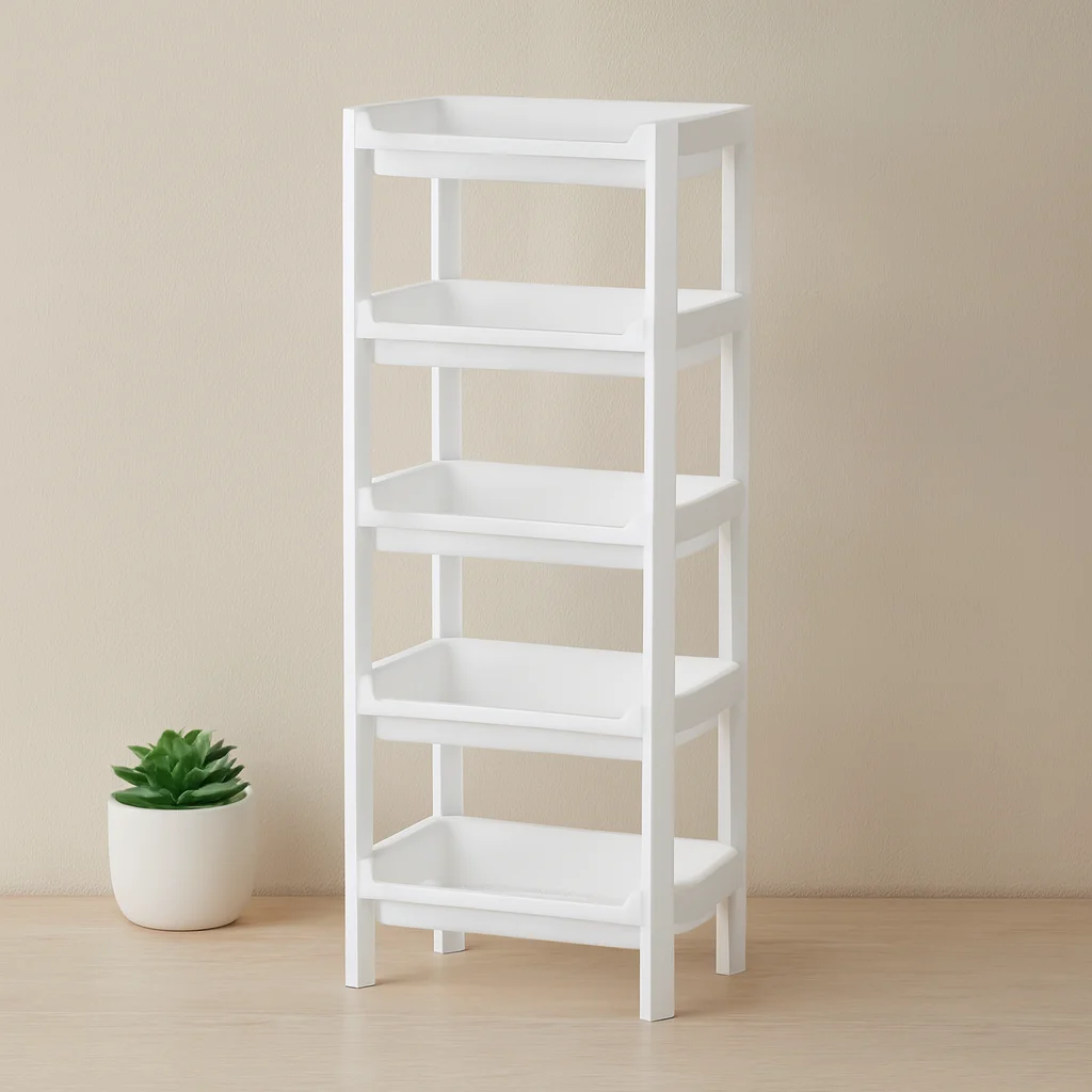 5 Katlı Geniş Sepet Raf Organizer (355x220x870 mm)
