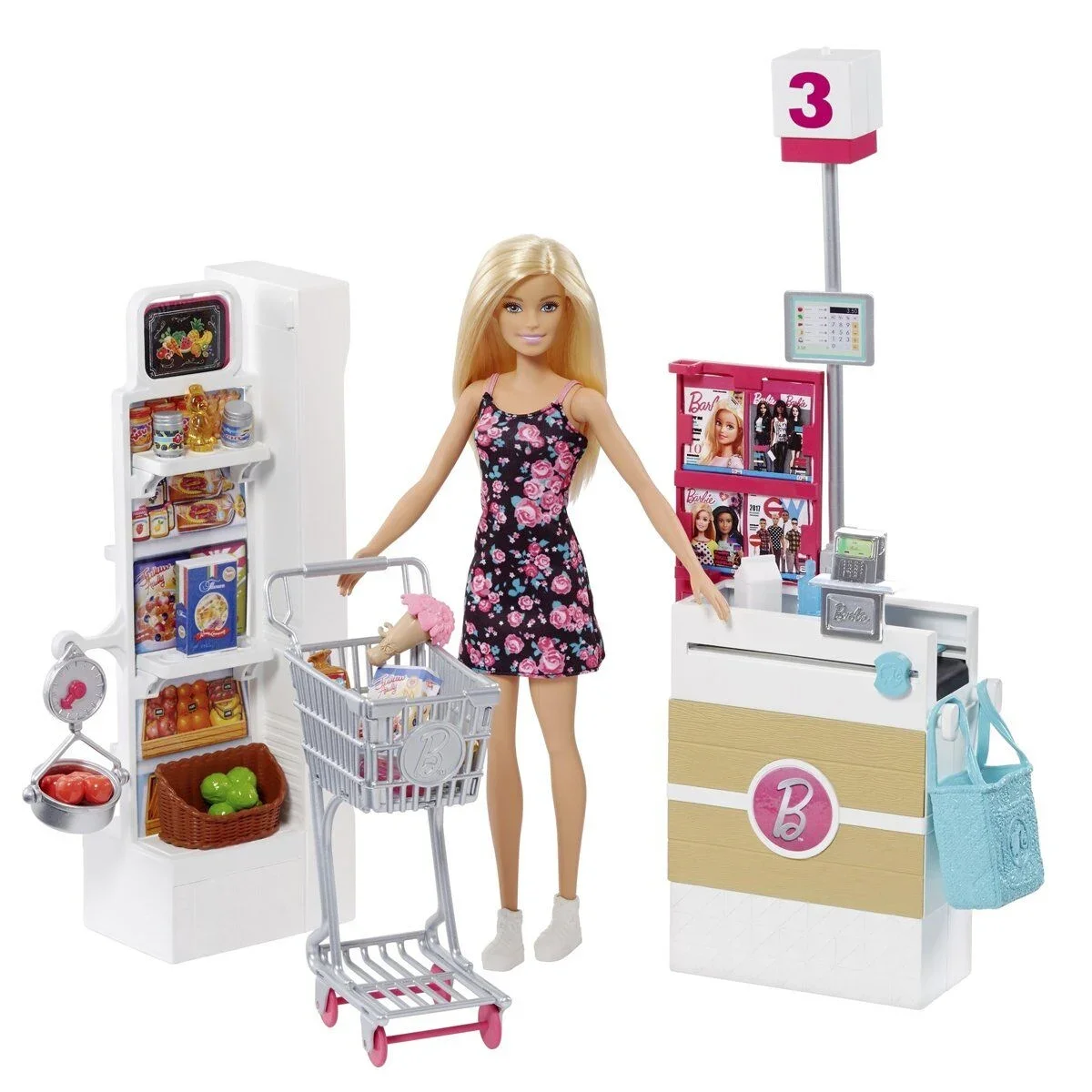 FRP01 Barbie Süpermarkette Oyun Seti görsel 2
