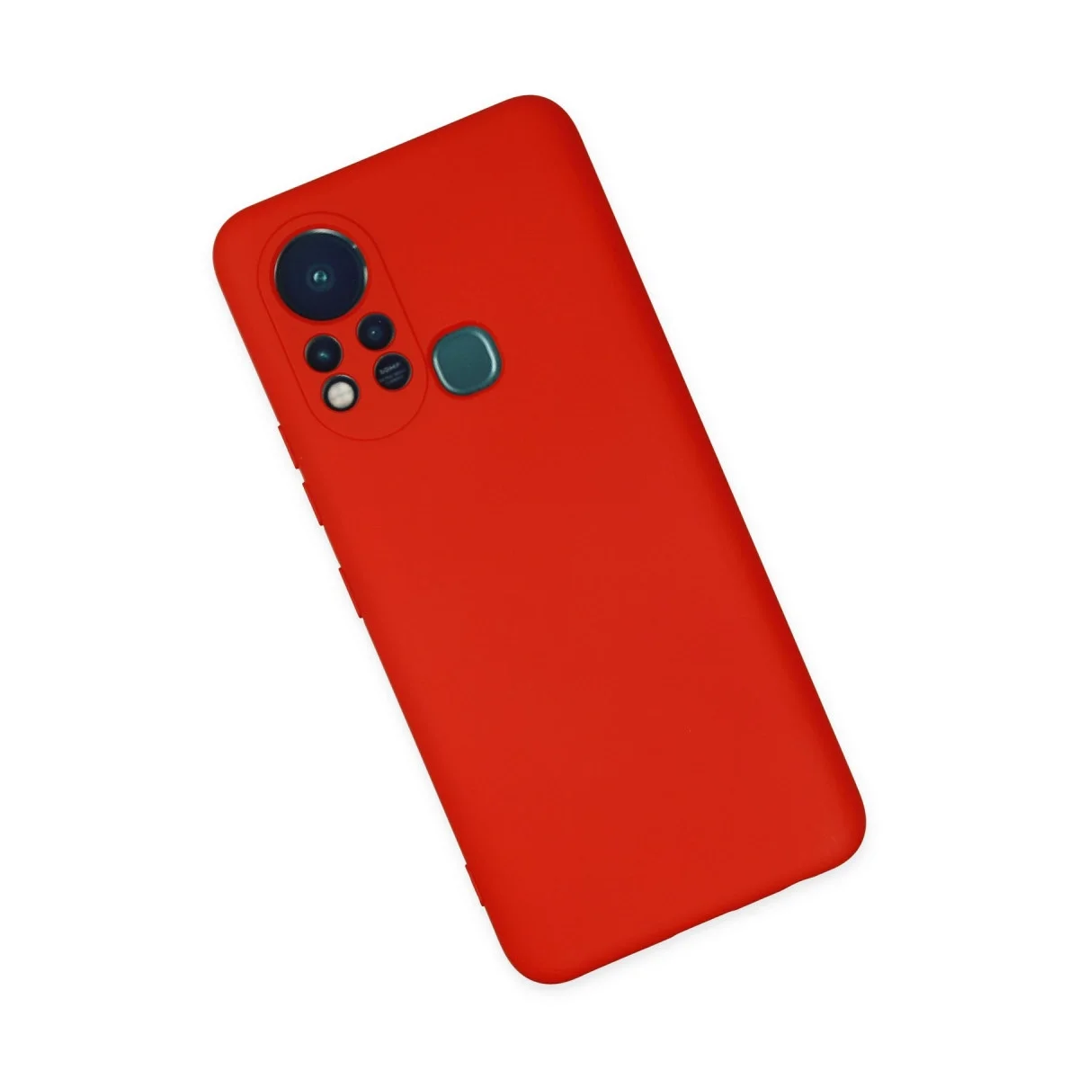 İnfinix Hot 11s Kılıf Nano İçi Kadife Silikon - Kırmızı görsel 3