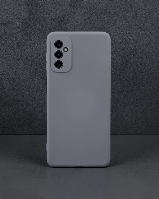 Samsung Galaxy M52 5g Kılıf Nano İçi Kadife Silikon - Gri