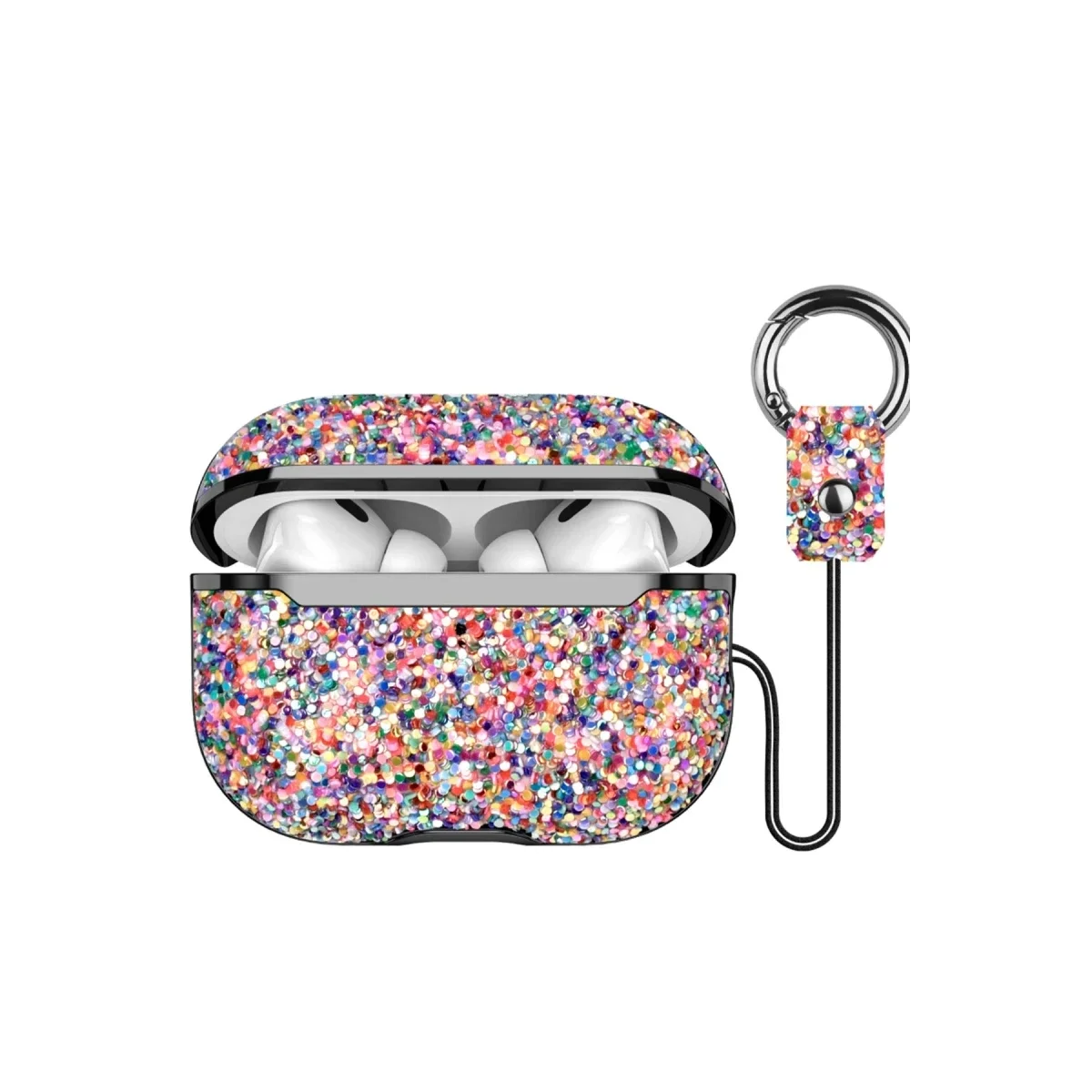 Onegif Apple Airpods Pro 2 (2.nesil) Bright Simli Airpods Kapak - Gold
