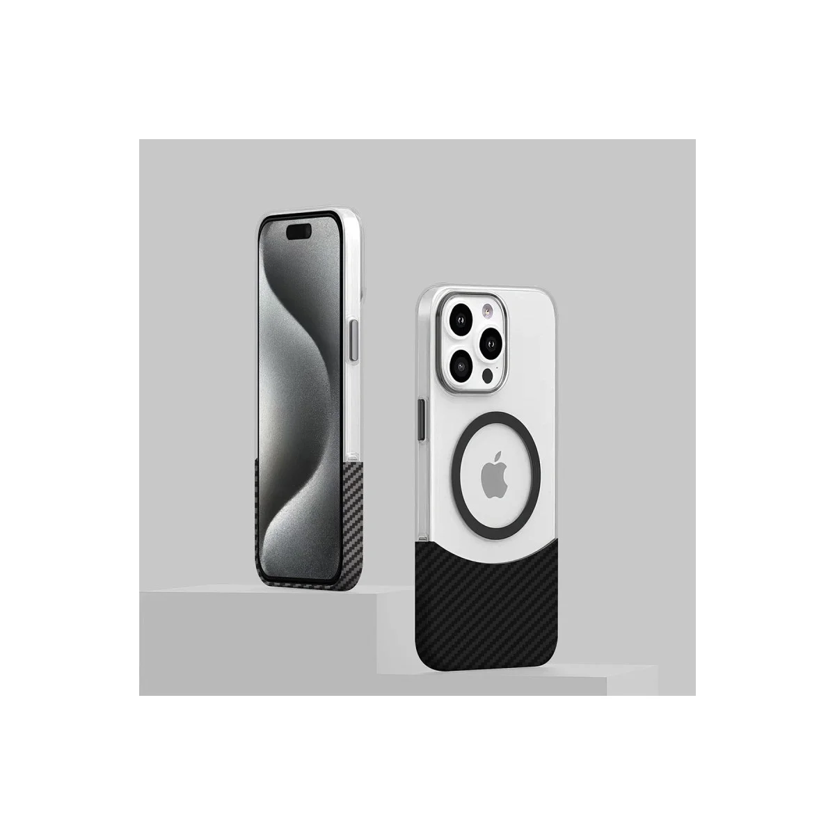 Joko Apple İphone 16 Plus Carbon Puzzle Magsafe Kapak - Siyah-2 görsel 3
