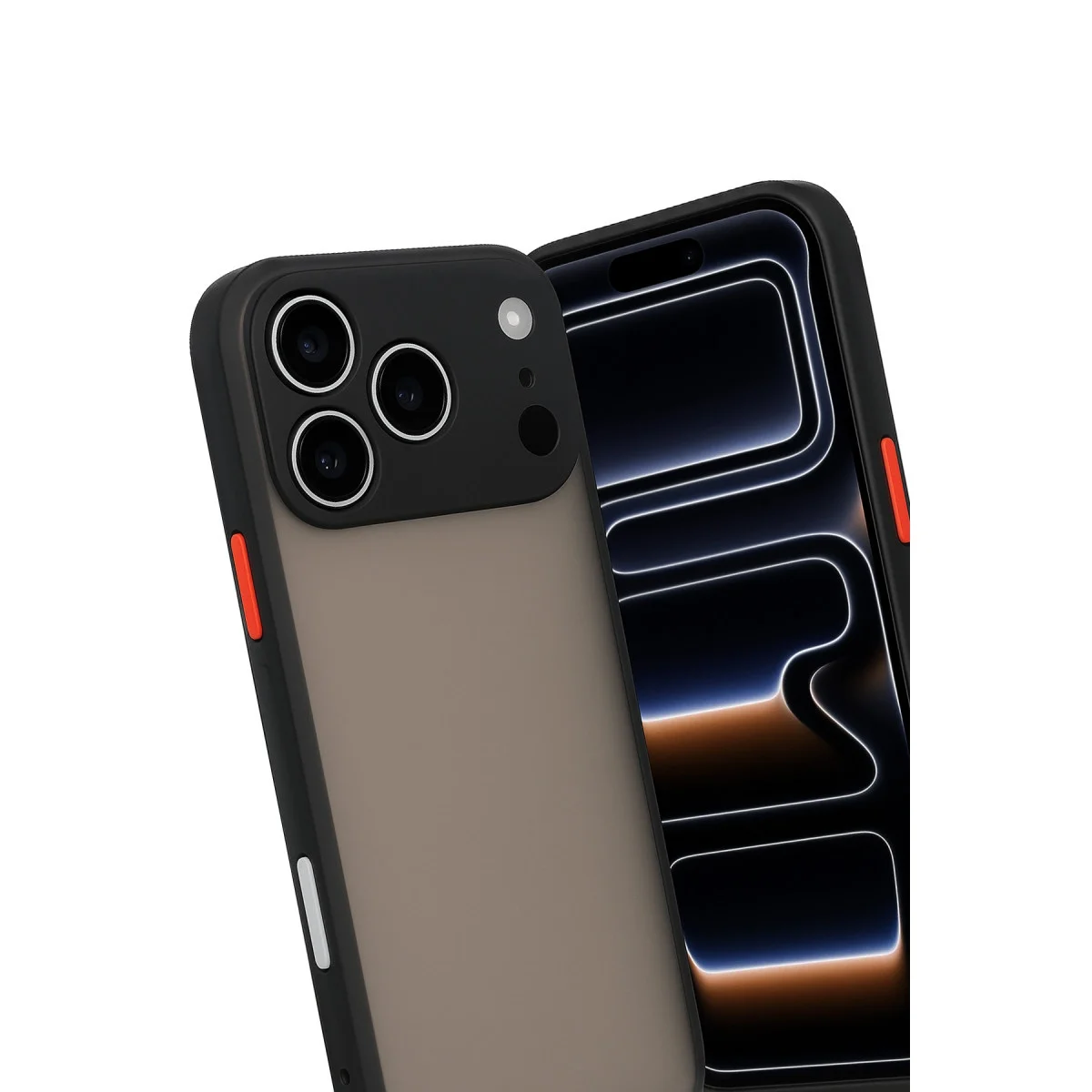 Apple İphone 17 Pro Max Kılıf Montreal Silikon Kapak - Siyah görsel 3