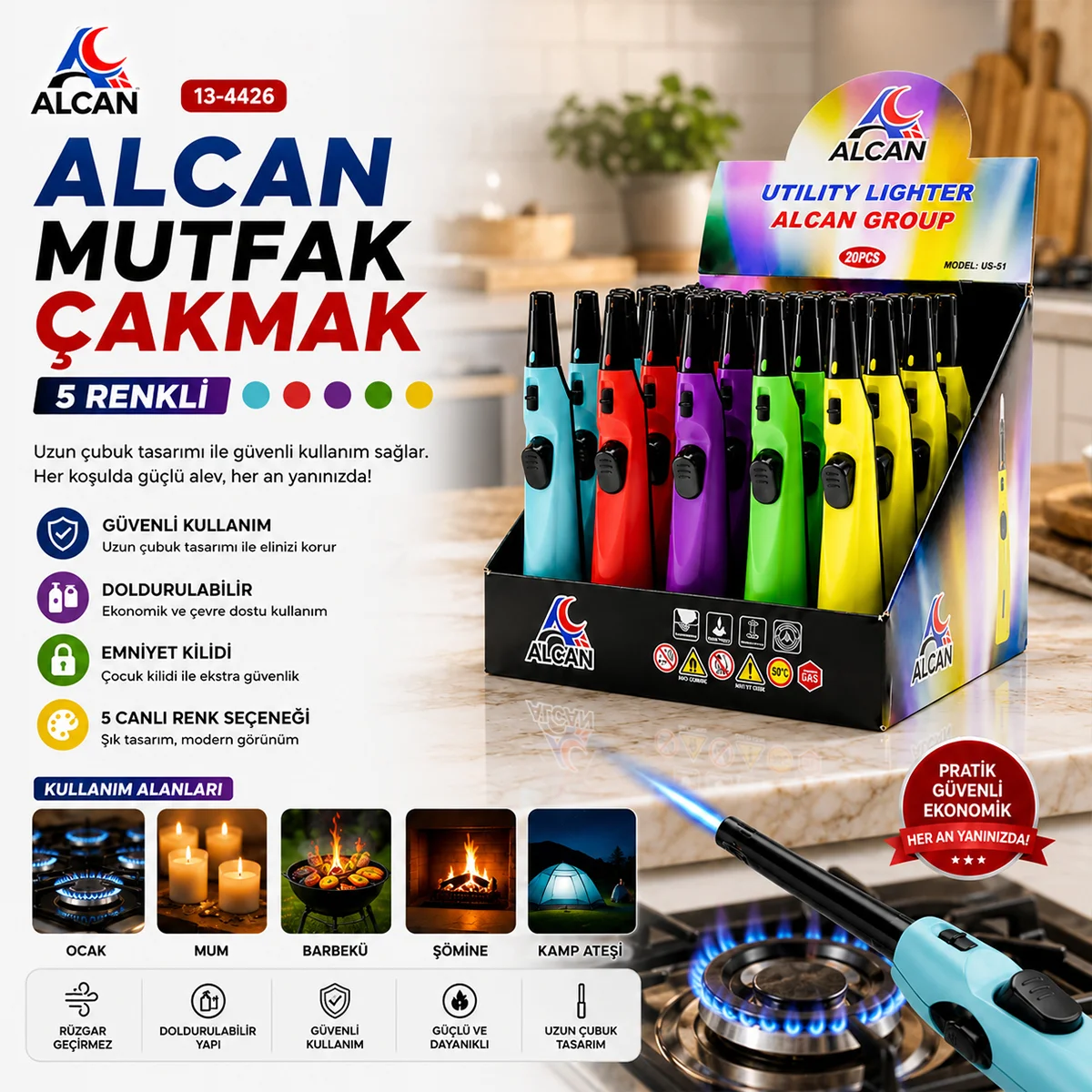 Mutfak Ocak Çakmağı (1 ADET) görsel 3