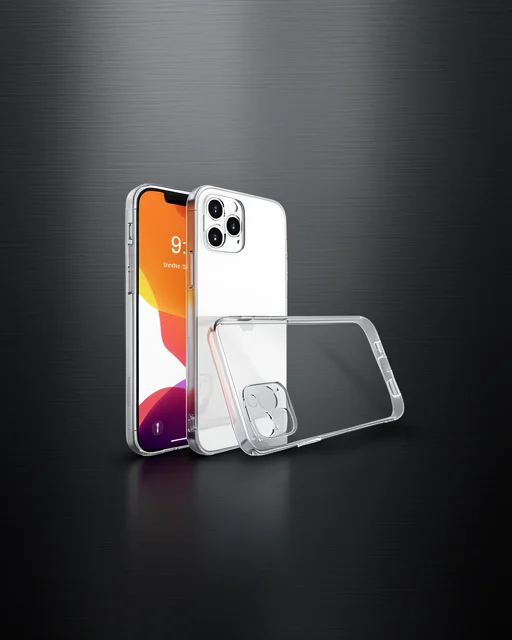 Apple İphone 15 Pro Max Kılıf Lüx Şeffaf Silikon
