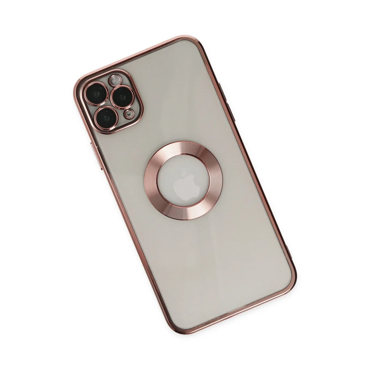 Apple İphone 11 Pro Kılıf Slot Silikon - Rose Gold görsel 3